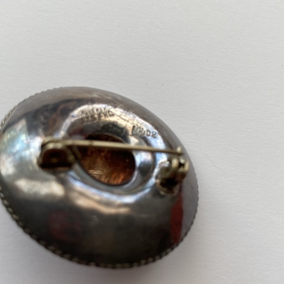 1950'S SOMBRERO STERLING SILVER PIN BROOCH WEAR BROACH STUDIO SIGNED STAMPED 925 - Picture 3 of 5